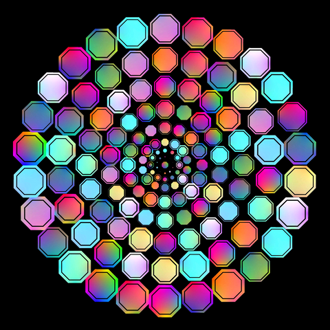 ArtByAi #1673 Octagonal Circles